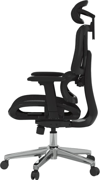 A stylish view of the FlexiSpot ErgoX Premium Ergonomic Office Chair with recline feature, perfect for long hours of work and relaxation.