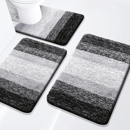 Extra Soft & Absorbent Bathroom Rugs~ 3 Piece Set