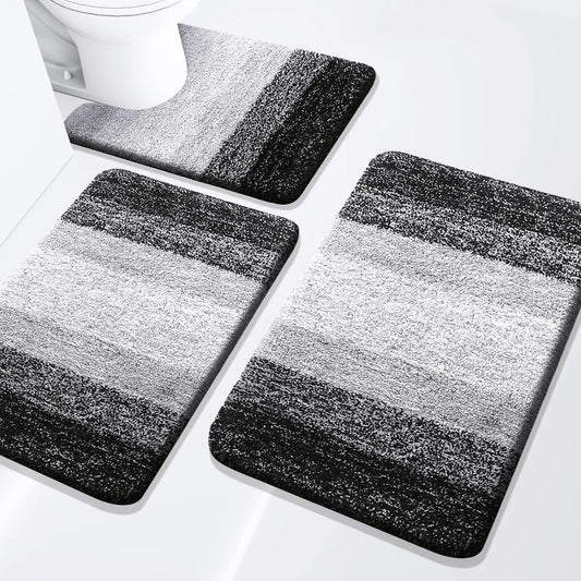 Extra Soft & Absorbent Bathroom Rugs~ 3 Piece Set