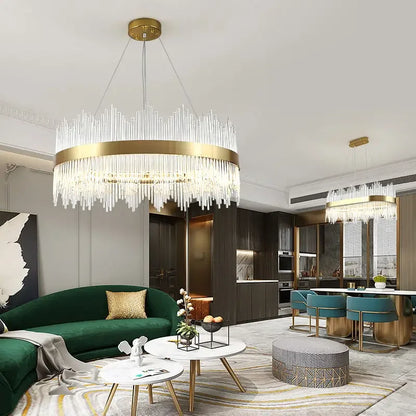 Modern LED Dimmable Crystal Chandelier
