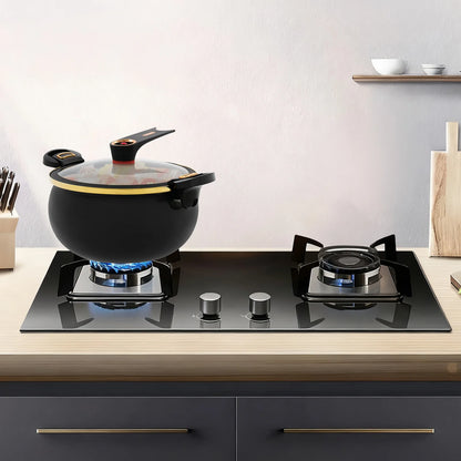 Non-Stick 8L Round Micro Pressure Cooker 