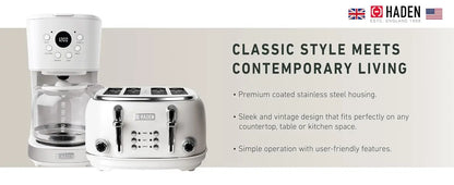 Elegant Design 12 Cup Coffee Maker & 4-Slice Toaster