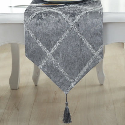 Long Strip Table Runner view from above - A stylish long table runner making any table setting memorable.