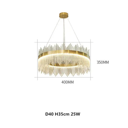 Modern LED Dimmable Crystal Chandelier