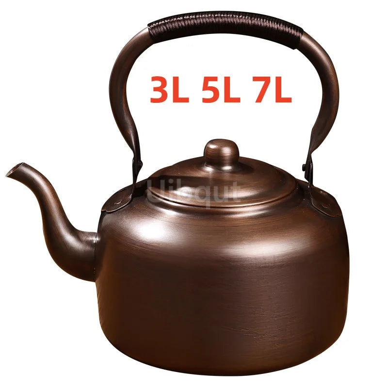 Copper Teapot 100% Pure Handmade – Elegant hand-polished interior of the vintage stovetop kettle.