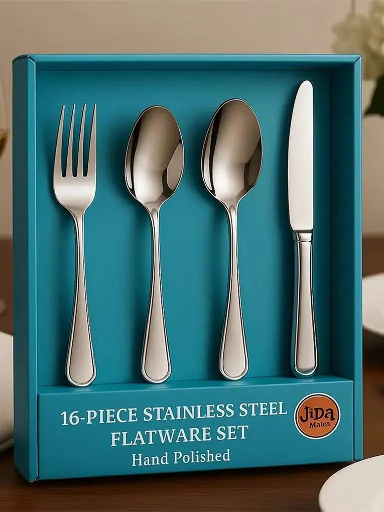 Luxury Premium 16-Piece Silverware Set For 4
