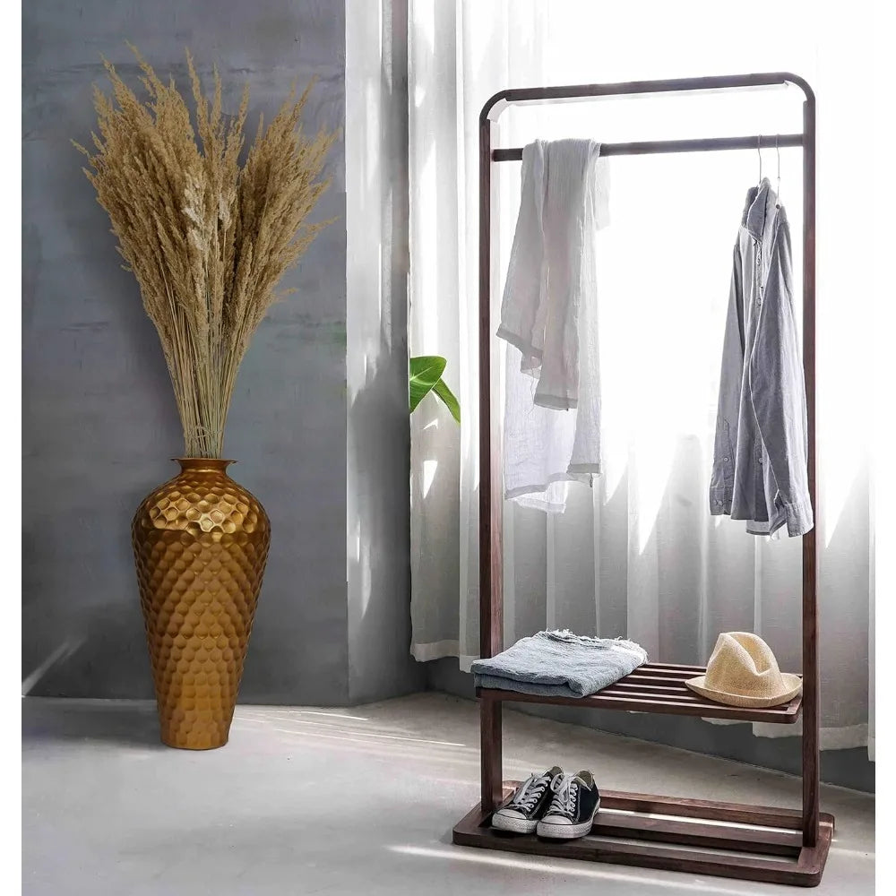 Modern Gold Metal Hammered Elegant Floor Vase