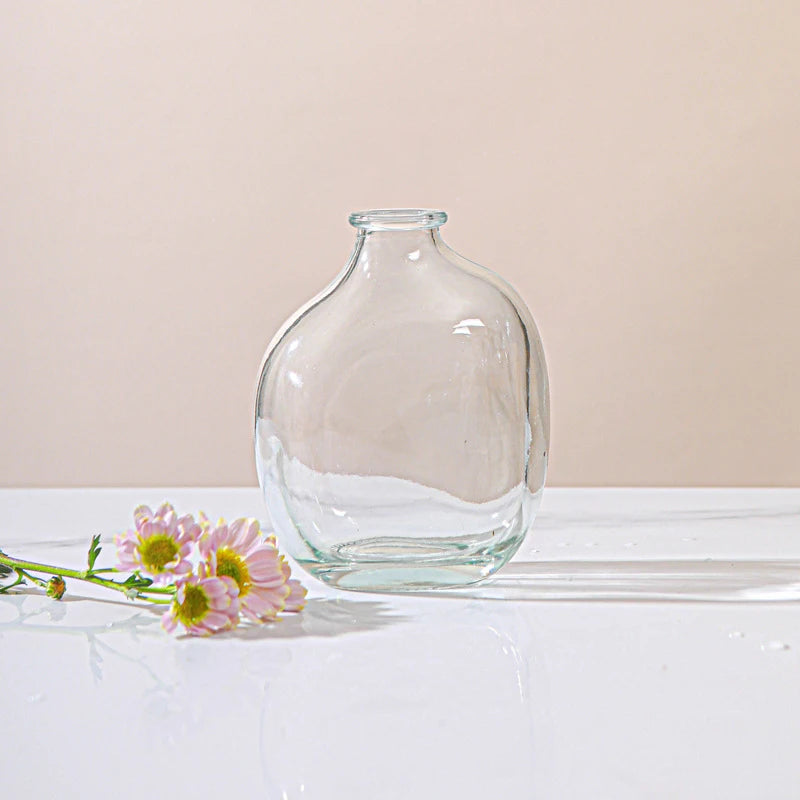 Retro Glass Flower Vase~Available in Three Captivating Colorways