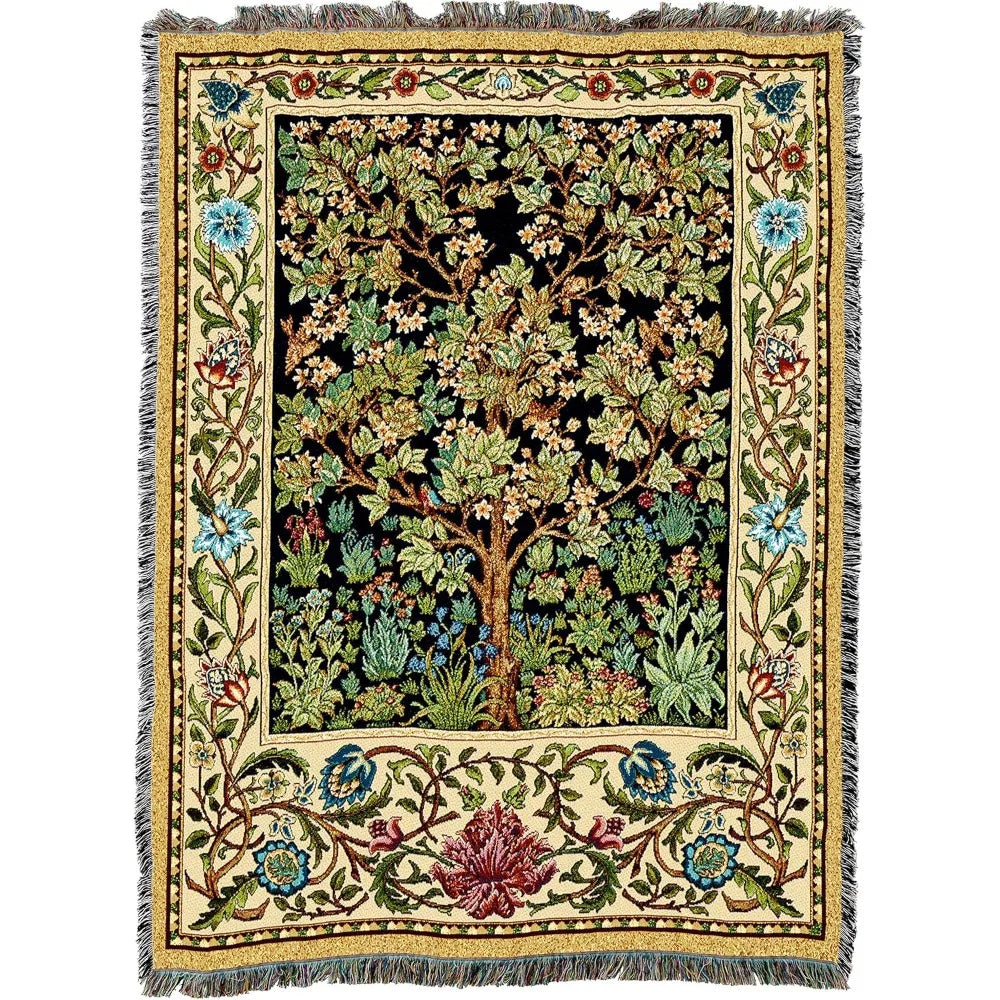 Throw Woven from Tapestry-"Tree Of Life"