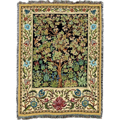 Throw Woven from Tapestry-"Tree Of Life"