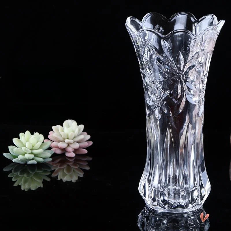 Minimalist Style Multi-Color Glass Flower Vase