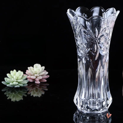 Minimalist Style Multi-Color Glass Flower Vase