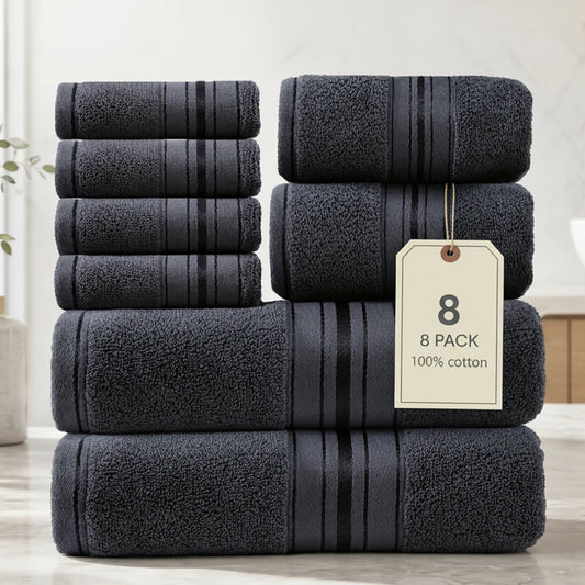 Soft and plush 100% cotton bath towel set with 550 GSM in stylish burgundy color, perfect for everyday use.