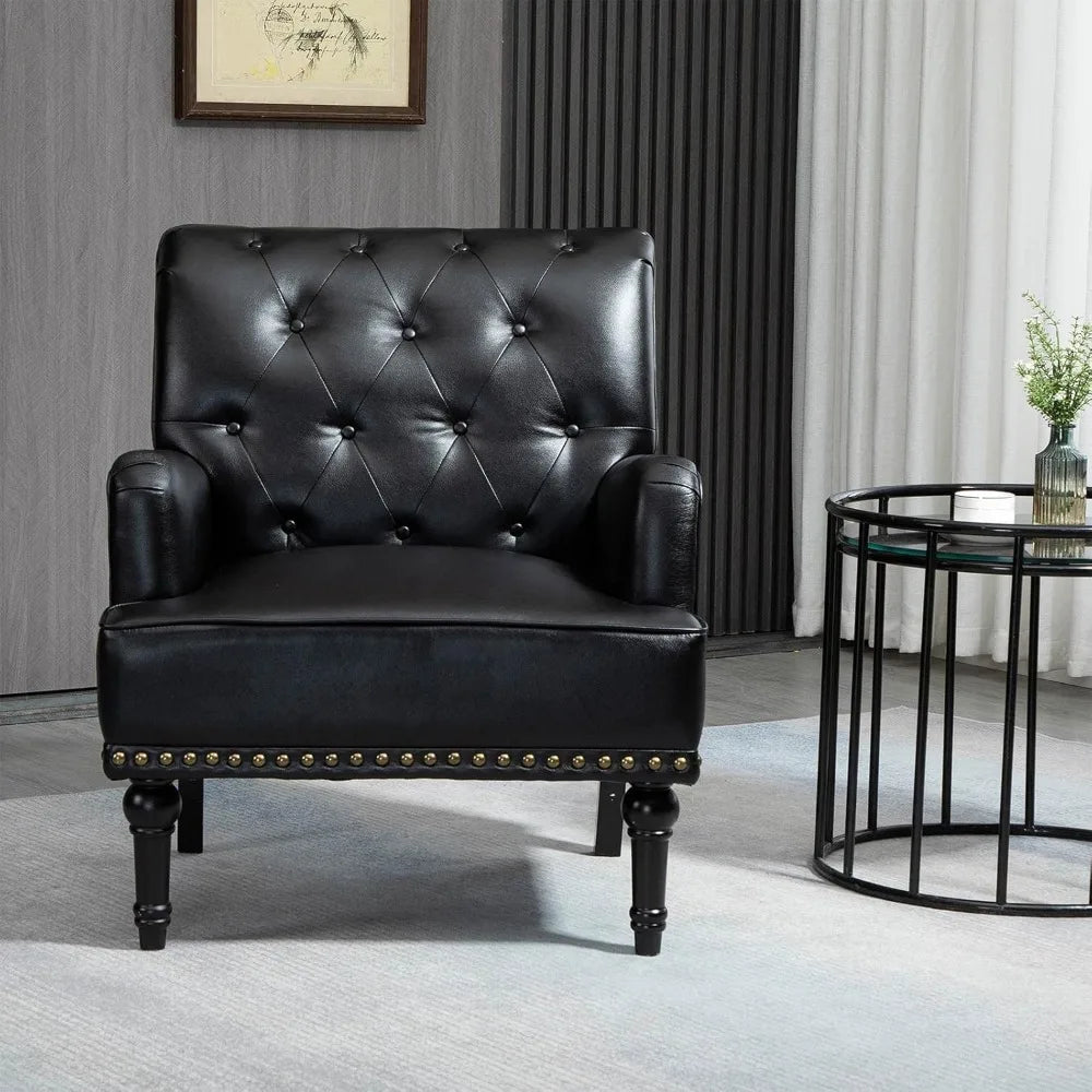 Black Classic Cigar Style Living Room Chair