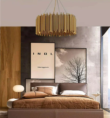 Modern Simple Gold Pendant LED Chandelier