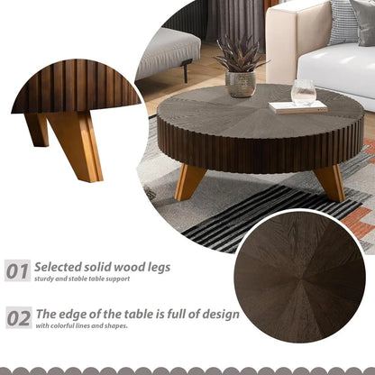 Modern Pedestal Design Round Accent CenterTable