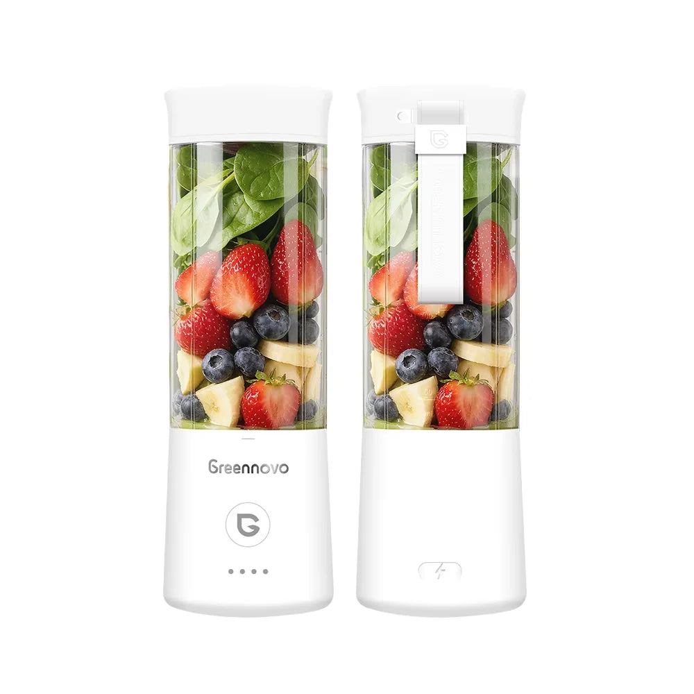 GREENNOVO Portable Blender 500ML - USB Rechargeable Personal Juicer Cup blending fresh fruit and ice