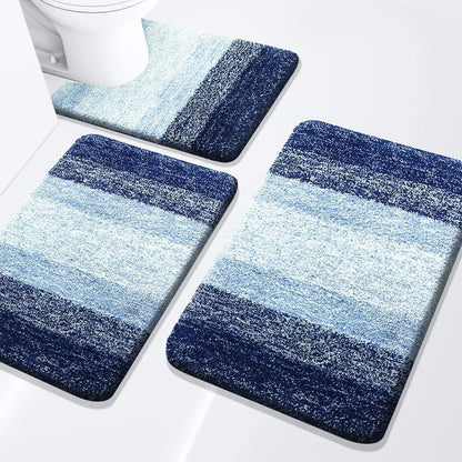 Extra Soft & Absorbent Bathroom Rugs~ 3 Piece Set