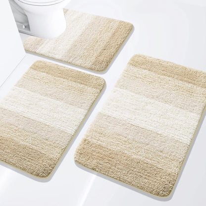 Extra Soft & Absorbent Bathroom Rugs~ 3 Piece Set