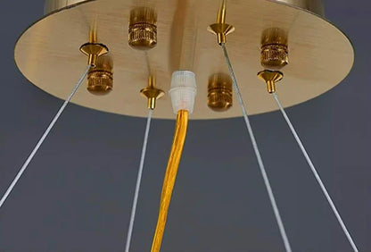 Modern Simple Gold Pendant LED Chandelier