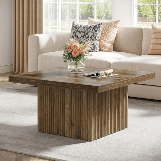 Elegant Mid-Century Modern Square Coffee Table