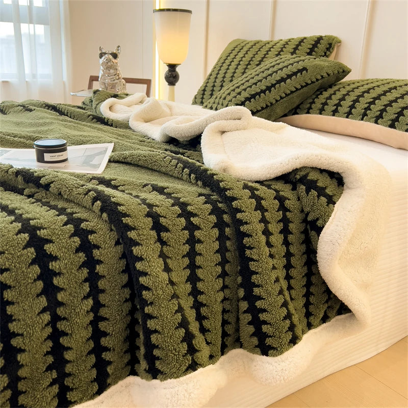 Luxury Thick Plush Reversible Throw Blanket         