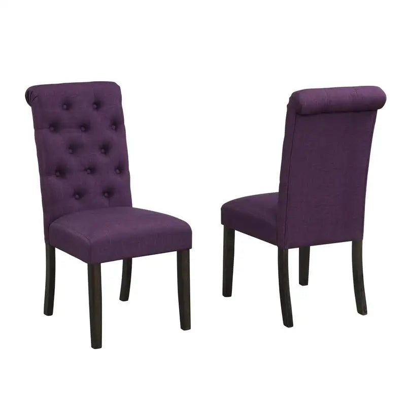 Elegant Urban Style 7-Piece Dark-Wash Wood Dining Set featuring six armless chairs perfect for cozy gatherings.