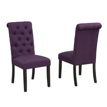 Elegant Urban Style 7-Piece Dark-Wash Wood Dining Set featuring six armless chairs perfect for cozy gatherings.