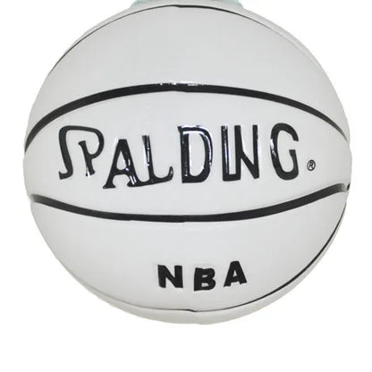 Retro basketball light fixture with a durable acrylic shade, beautifully capturing the essence of the sport it represents.