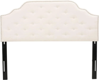 Contemporary Button Tufted Diamond Stitch Full/Queen Headboard