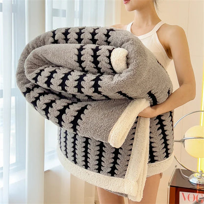 Luxury Thick Plush Reversible Throw Blanket         