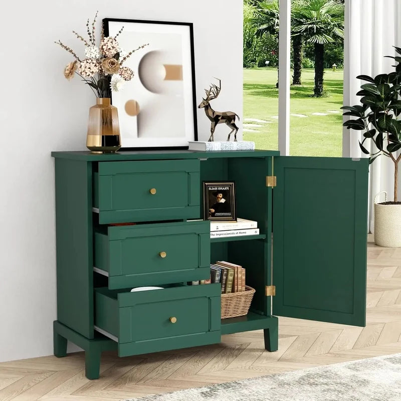 Sideboard/Wooden Storage Cabinet w/Three Drawers