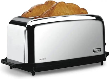 Commercial 4-Slice Extra Long Slot Pop-up Toaster   Light Duty Pop-Up Toaster, 120V, 5-15 Phase Plug