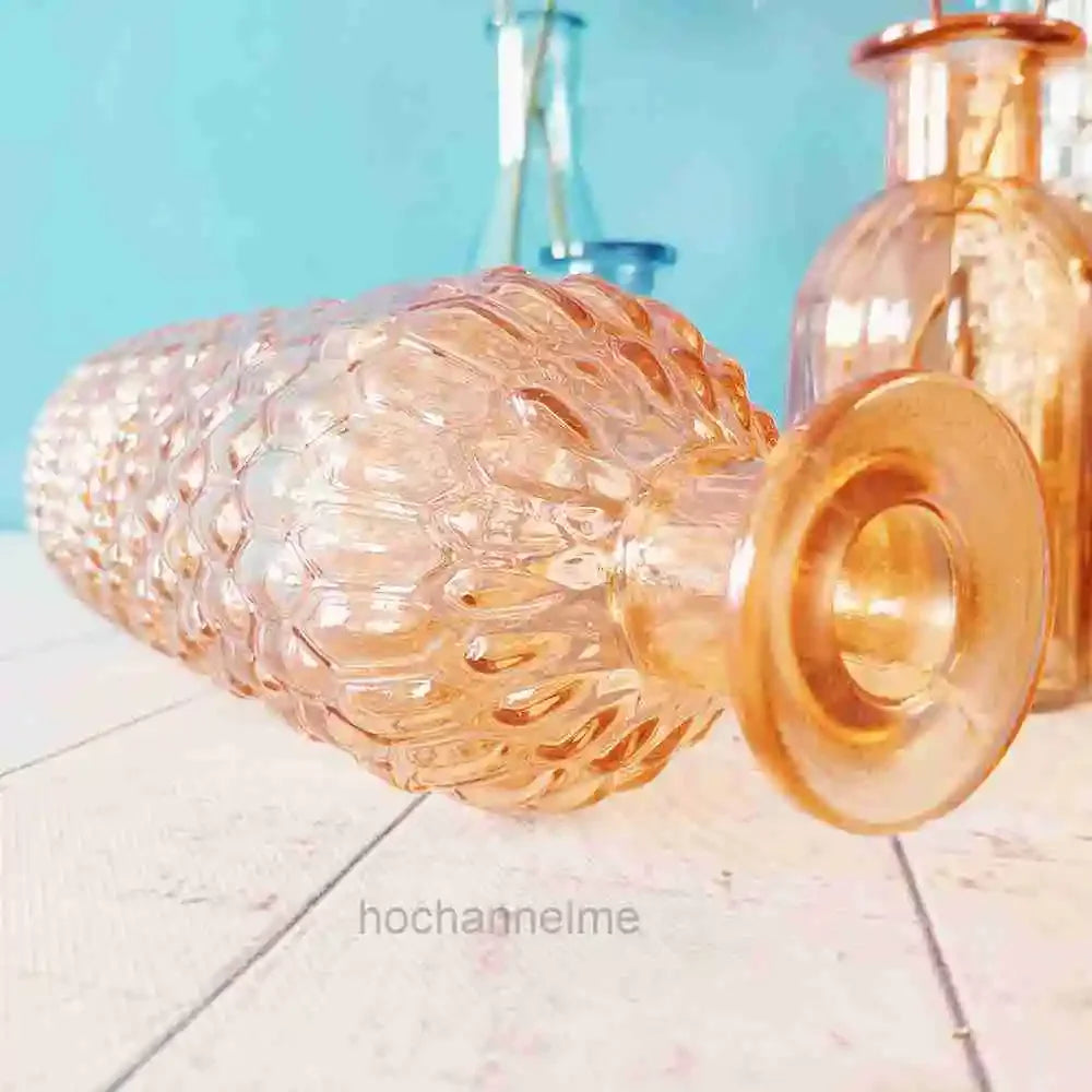 Modern Decorative Small Fresh Flower Glass Tabletop Vases