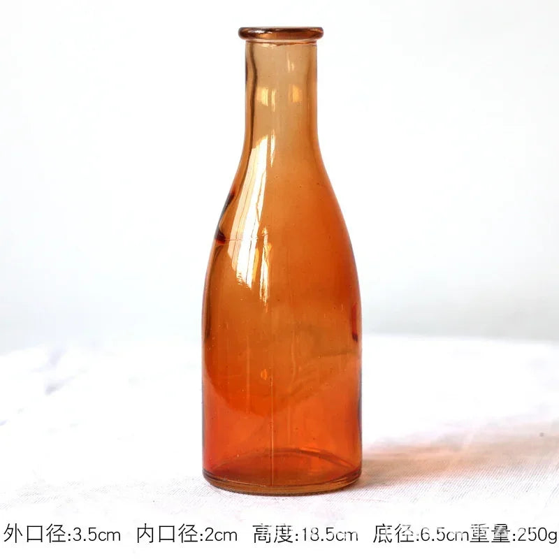 Modern Decorative Small Fresh Flower Glass Tabletop Vases
