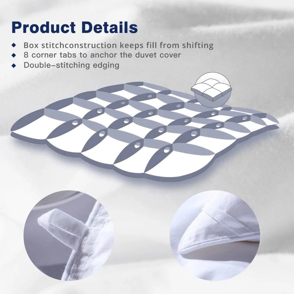 All-Season King Size Goose Down Comforter(duvet insert)