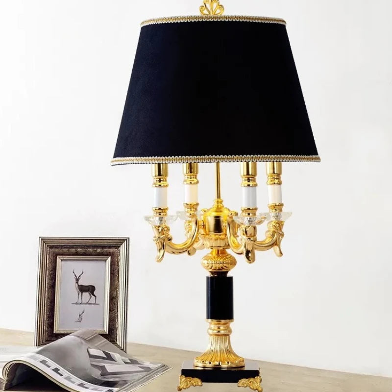 High Quality Modern Table/Floor Lamp~Black/White Lampshade