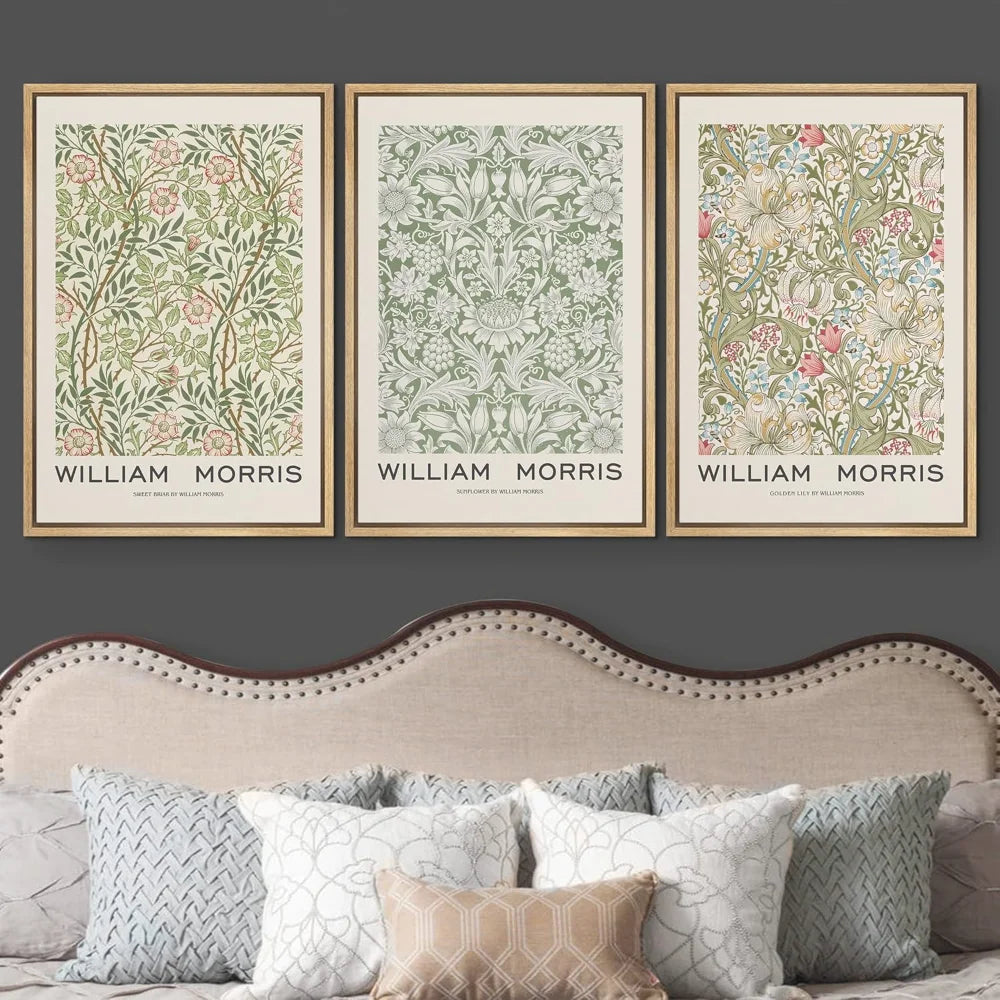 Framed Canvas Ink Print Wall Art Set