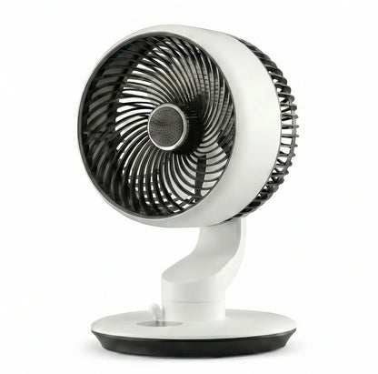 GAITIR Rechargeable Desk Fan - 7800mAh Battery with Smart Touch Display - Black, White, rechargeable desk fan with long-lasting 7800mAh battery