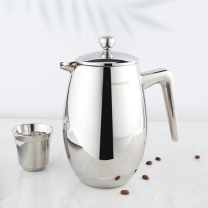 Modern High-Grade Double-Wall French Press Coffee Maker