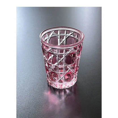 Hand-Carved 6-Piece Cut-Crystal Tumblers Set showcasing vivid colors and intricate craftsmanship for elegance.