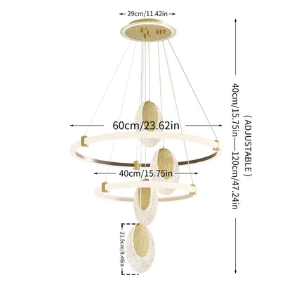 Art Deco LED Chandelier Pendant Lamp