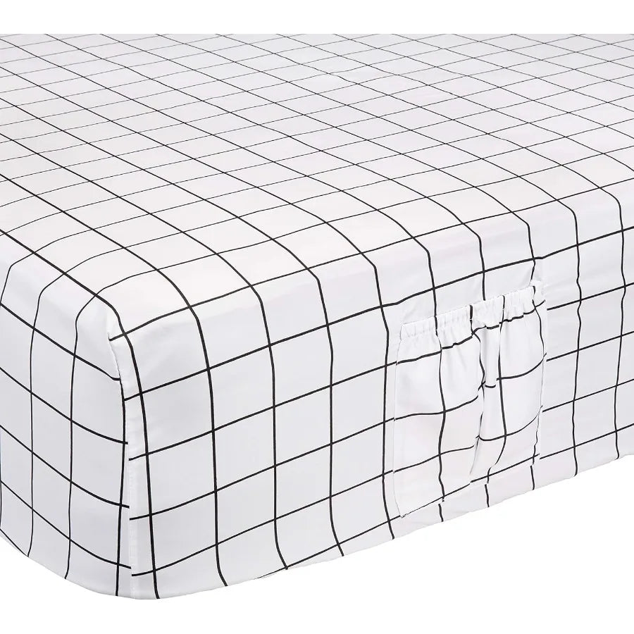 Soft 100% Cotton/Microfiber 4-Piece Bed Sheet Set 