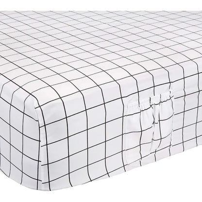 Soft 100% Cotton/Microfiber 4-Piece Bed Sheet Set 