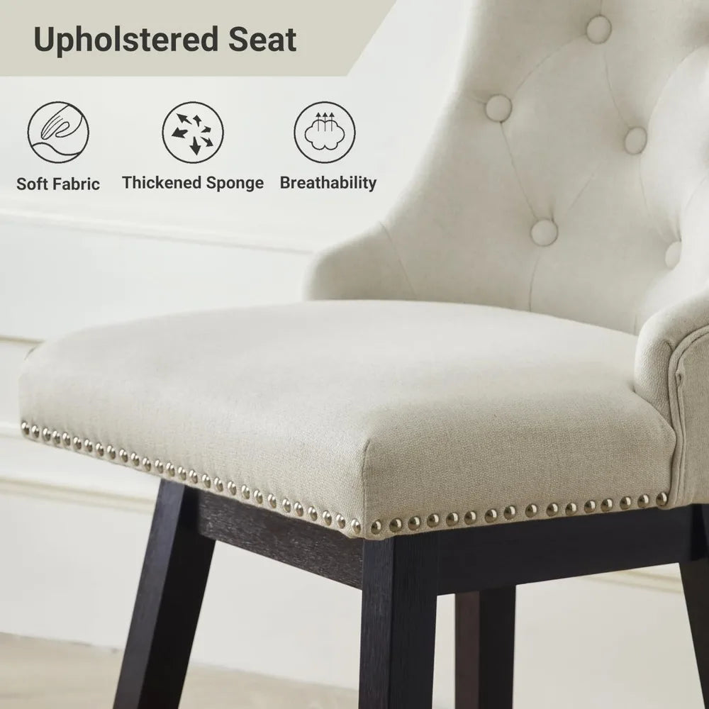 Modern Counter Height Swivel Bar Stools/Set of 4