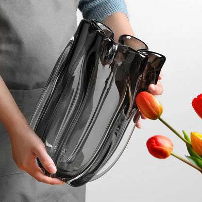 Creative & Simple Transparent Glass  Vases for Floral Decorations