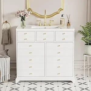 Farmhouse 36" Freestanding Bathroom Vanity w/Sink