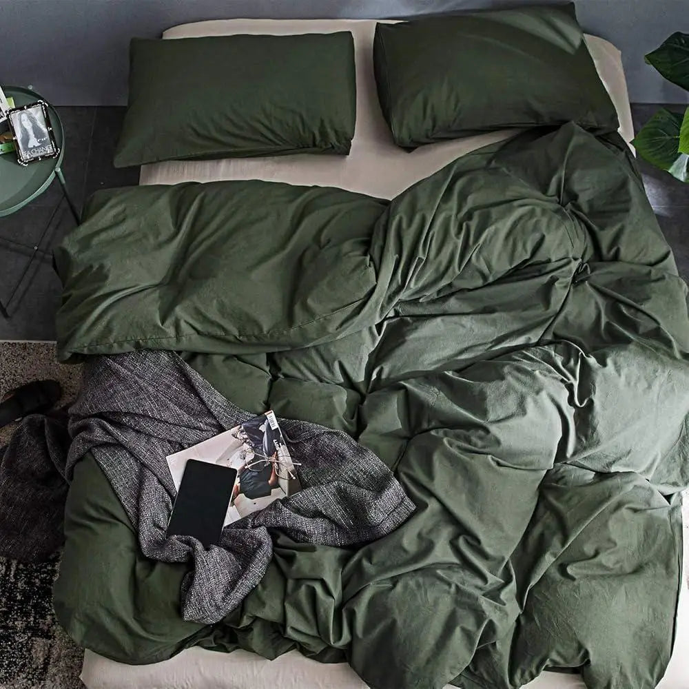 King Size Ultra Soft Cotton Duvet Cover Set