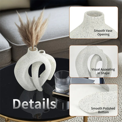 Modern Hollow Snuggle Vase~Set of 2