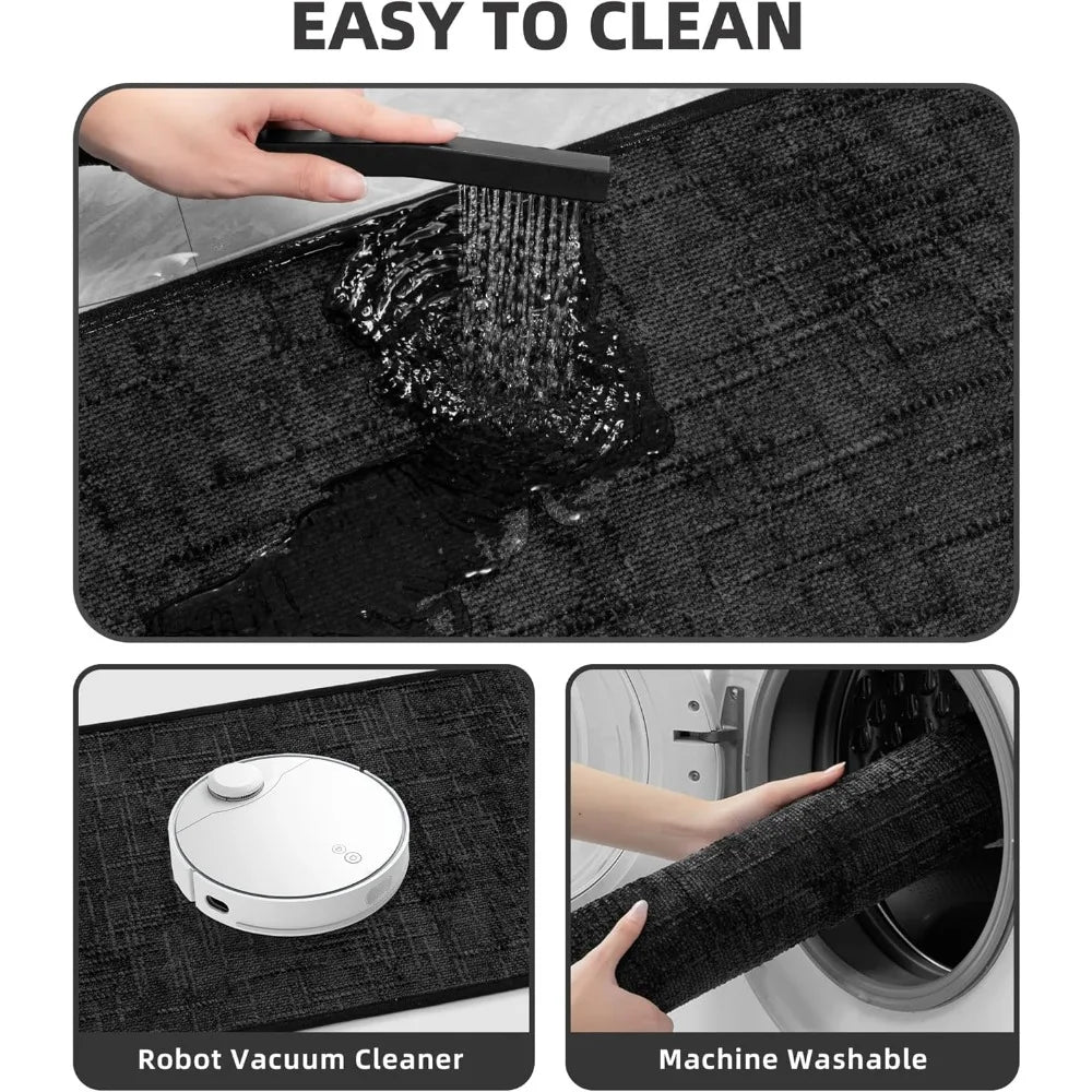 Lightweight & Ultra Thin Absorbent Bathroom Mats~5 Piece Set